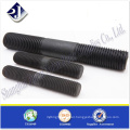 China supplier carbon steel double head thread stud bolt